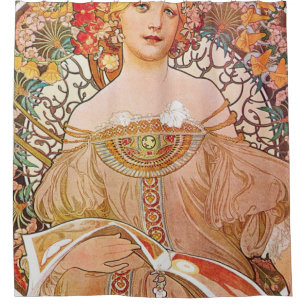 Alphonse Mucha - Daydream Shower Curtain