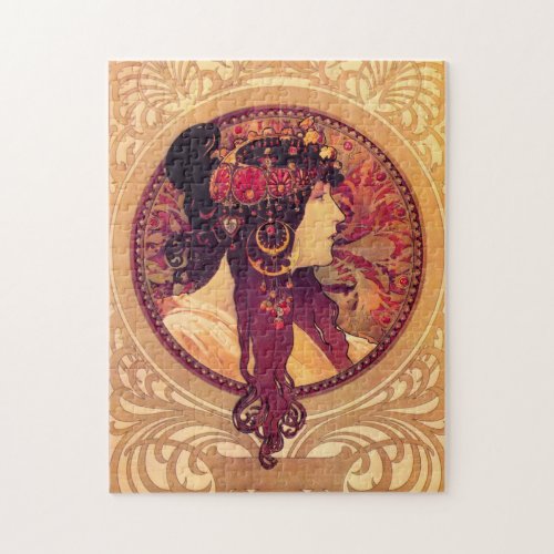 Alphonse Mucha Donna Orechini Puzzle