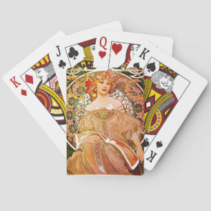 Alphonse Mucha Dreaming (Reverie) Poker Cards