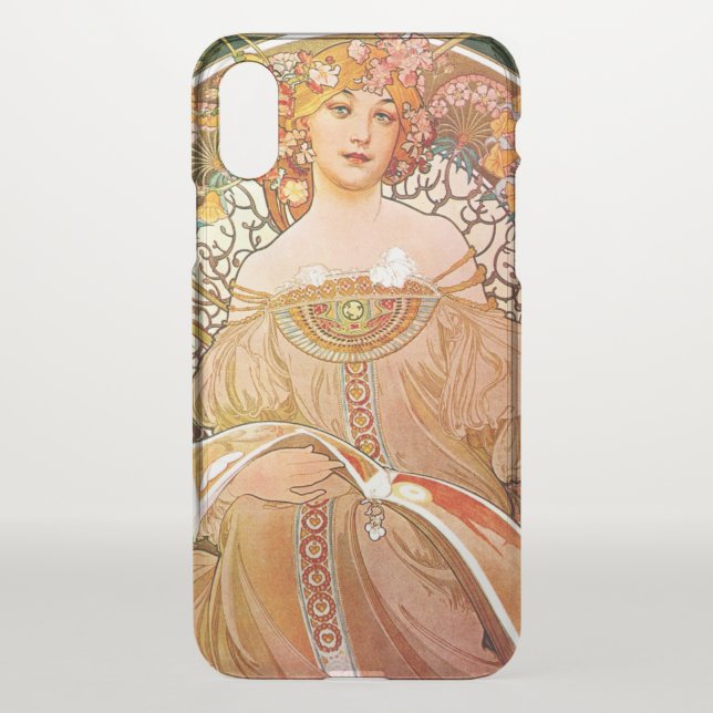 Alphonse Mucha Dreaming (Reverie) Uncommon iPhone Case (Back)