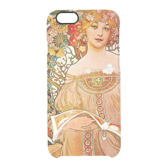 Alphonse Mucha Dreaming (Reverie) Uncommon iPhone Case (Back)