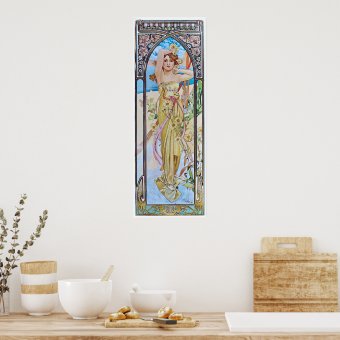 Miroir sérigraphié la dame aux camélias 1950 art nouveau