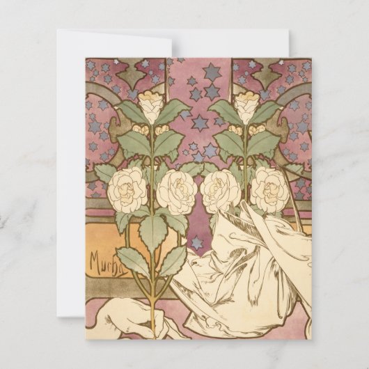 Alphonse Mucha Elegant Art Nouveau Stars Camellia (Front)
