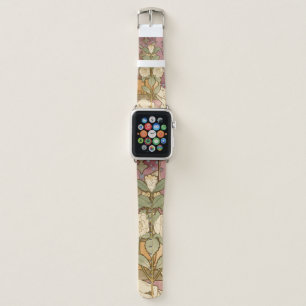 Alphonse Mucha Elegant Art Nouveau Stars Camellia Apple Watch Band