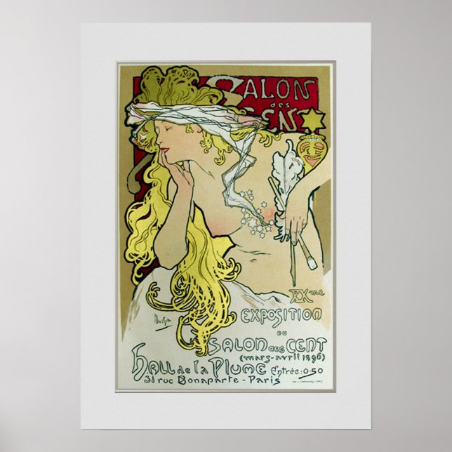 Alphonse Mucha,Exposition poster,1896. Poster (Front)
