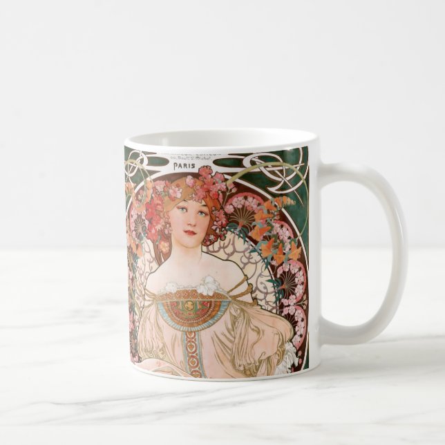 Alphonse Mucha F. Champenois Coffee Mug (Right)