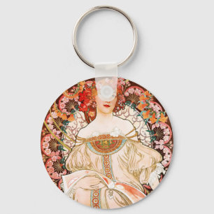 Alphonse Mucha F. Champenois Key Chain