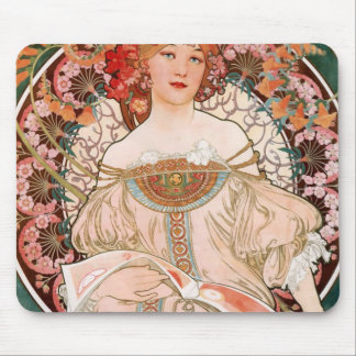 Alphonse Mucha F. Champenois Mouse Pad