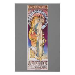 Alphonse Mucha Faux Canvas Print