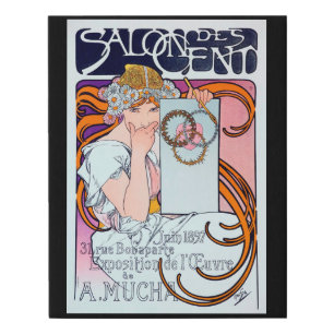 Alphonse Mucha Faux Canvas Print