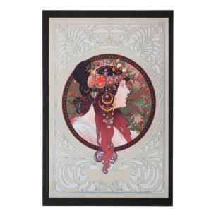 Alphonse Mucha Faux Canvas Print