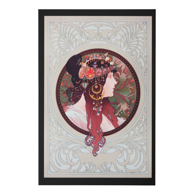 Alphonse Mucha Faux Canvas Print (Front)