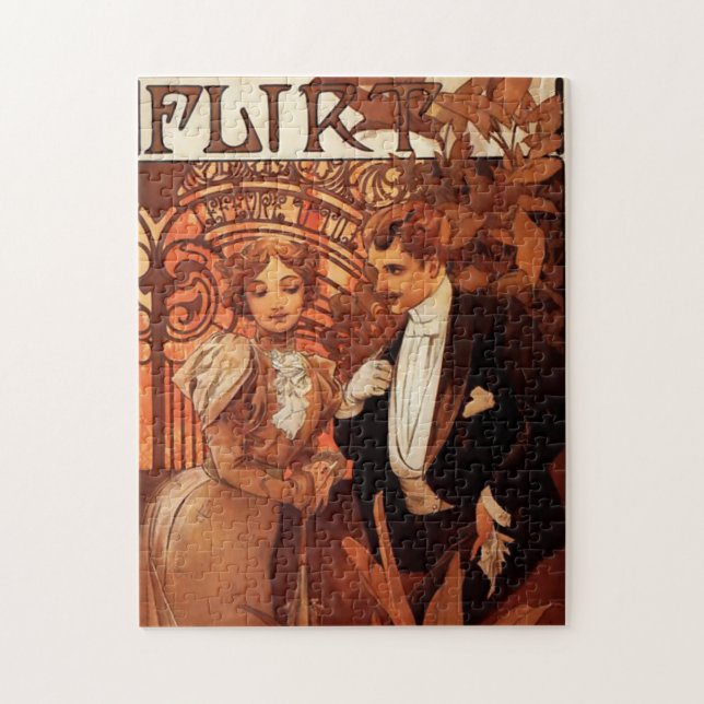 Alphonse Mucha Flirt Puzzle (Vertical)