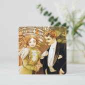 Alphonse Mucha Flirt Vintage Romantic Art Nouveau (Standing Front)