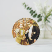 Alphonse Mucha Flirt Vintage Romantic Art Nouveau (Standing Front)