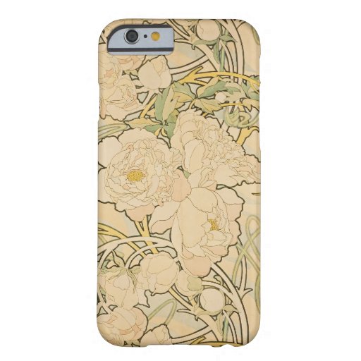 Alphonse Mucha Floral Pattern Art Nouveau Case