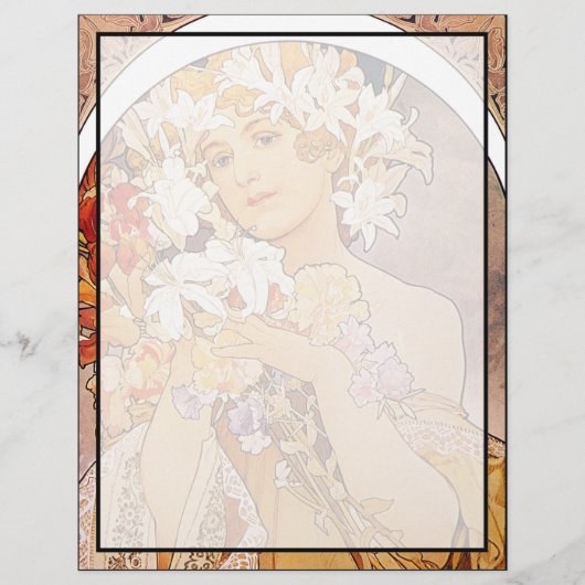 Alphonse Mucha Flower (Front)