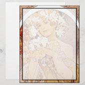 Alphonse Mucha Flower (Front/Back)