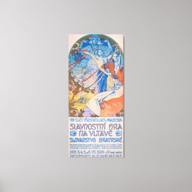 Alphonse Mucha for Sokol Festival (1926) Canvas Print (Front)