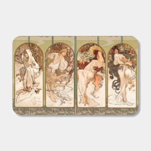 Alphonse Mucha Four Seasons 1897 Art Nouveau Panel Matchboxes