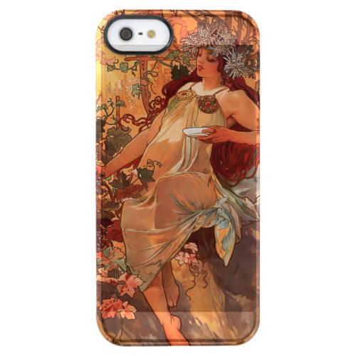 Alphonse Mucha Four Seasons Autumn Clear iPhone SE55s Case