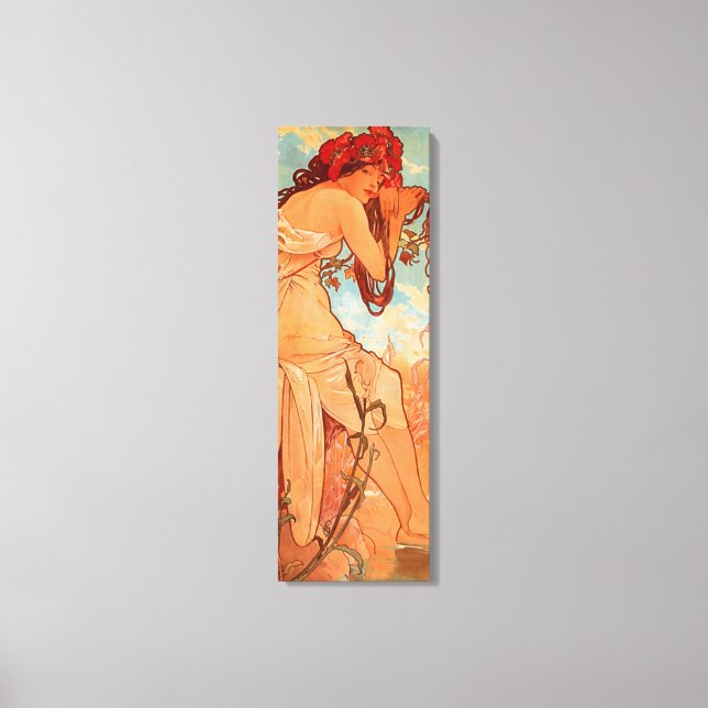 Alphonse Mucha, Four Seasons, Summer Canvas Print (Front)