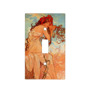 Alphonse Mucha, Four Seasons, Summer Light Switch Cover
