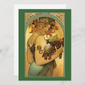 Alphonse Mucha Fruit Painting (Front/Back)