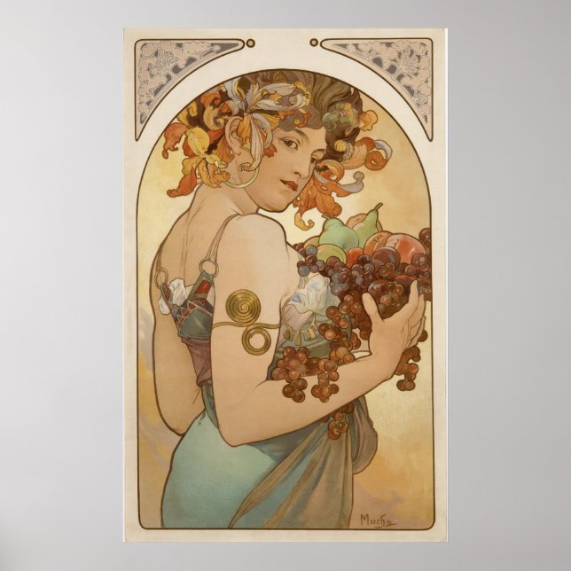 Alphonse Mucha - Fruit - Print (Front)