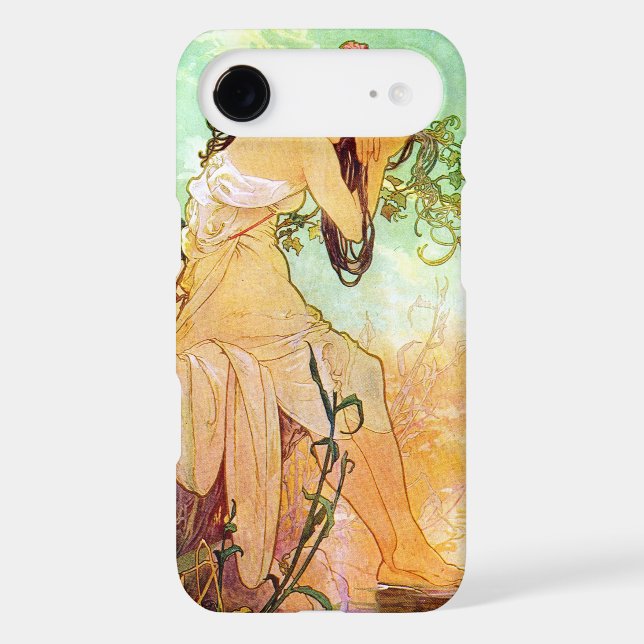 Alphonse Mucha Girl By The Pond Case-Mate iPhone Case (Back)