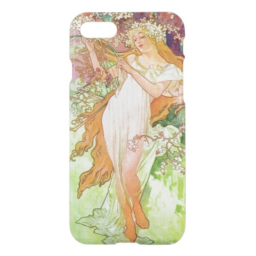 Alphonse Mucha Girl In Garden iPhone SE87 Case