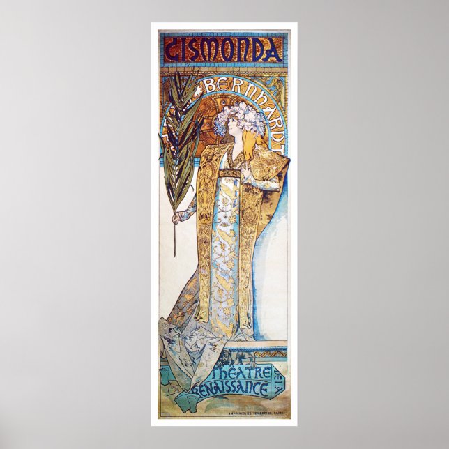 Alphonse Mucha. Gismonda, 1894 Poster (Front)