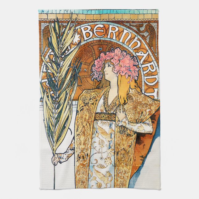 Alphonse Mucha Gismonda Kitchen Towel (Vertical)