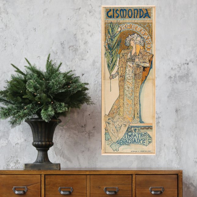 Alphonse Mucha Gismonda theater wall art poster (Creator Uploaded)