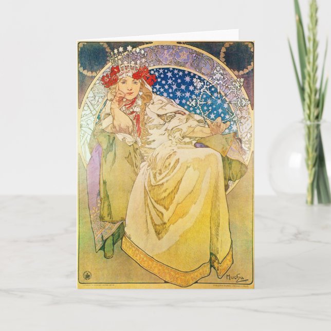 Alphonse Mucha Goddess Card (Front)