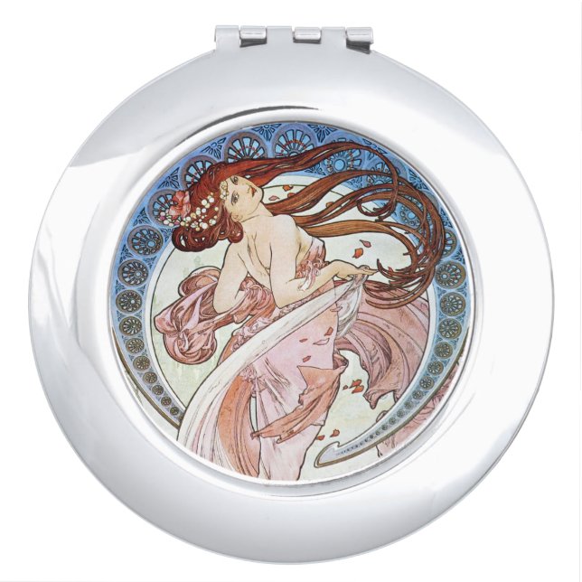 Alphonse Mucha Goddess Compact Mirror (Front)
