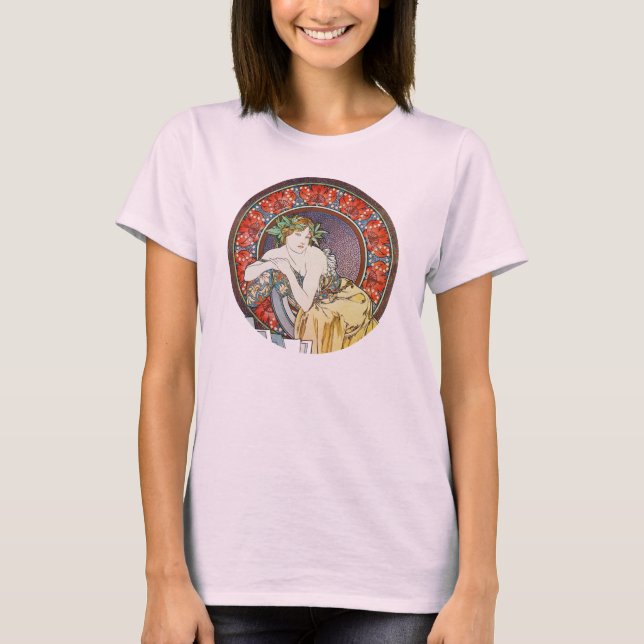 Alphonse Mucha Goddess T-Shirt (Front)