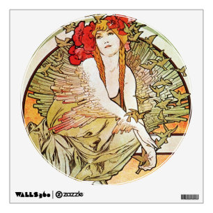 Alphonse Mucha Goddess Wall Decal