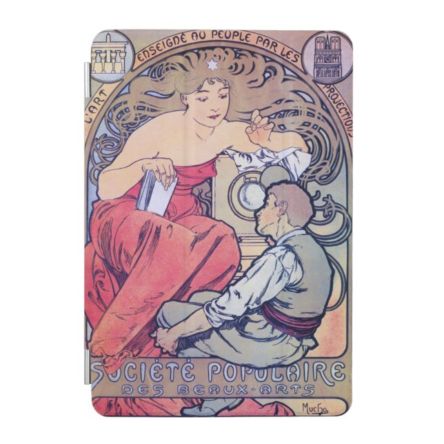 Alphonse Mucha iPad Mini Cover (Front)