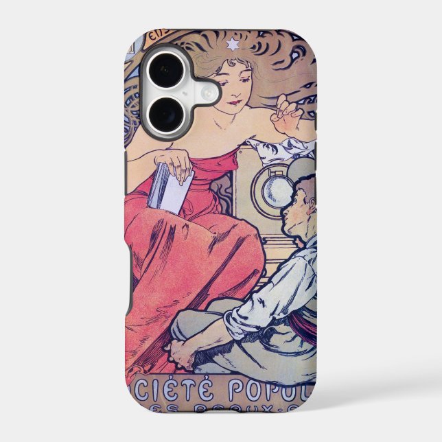 Alphonse Mucha Iphone Case (Back)