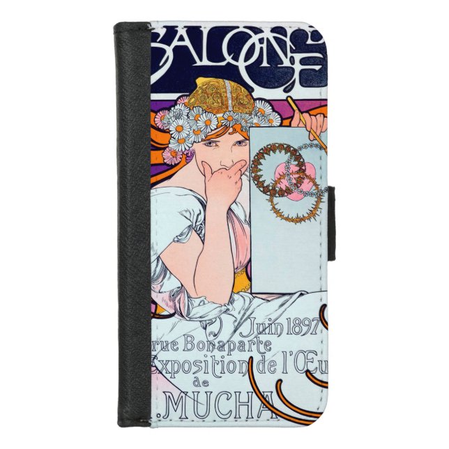 Alphonse Mucha iPhone Wallet Case (Front)