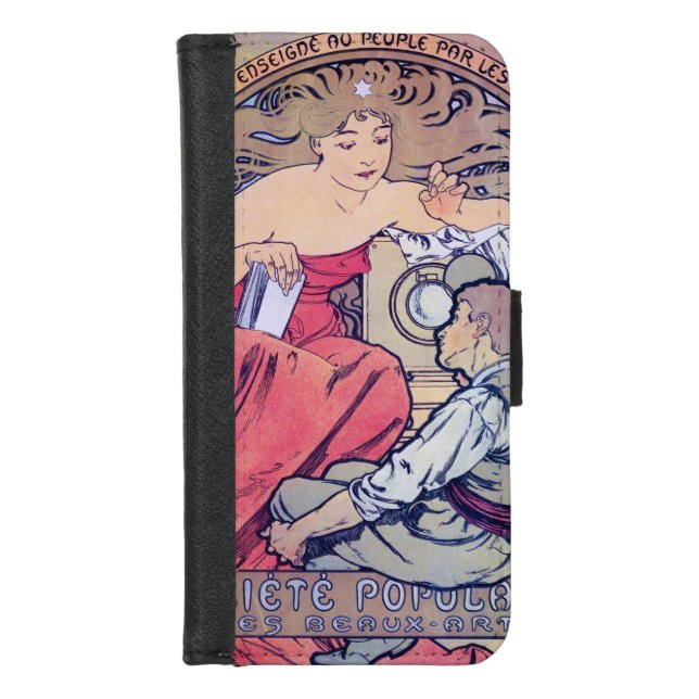 Alphonse Mucha iPhone Wallet Case (Front)