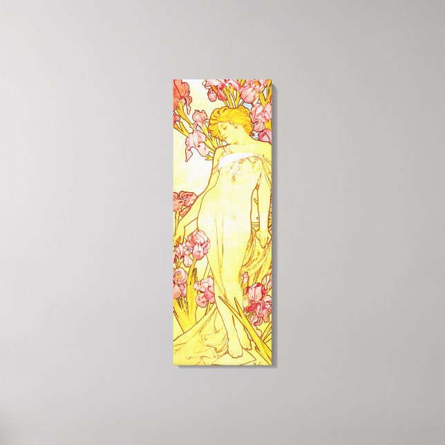 Alphonse Mucha Iris Canvas Poster (Front)