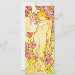 Alphonse Mucha Iris Invitations