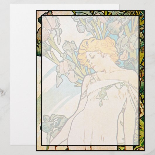 Alphonse Mucha - Iris WB (Front/Back)