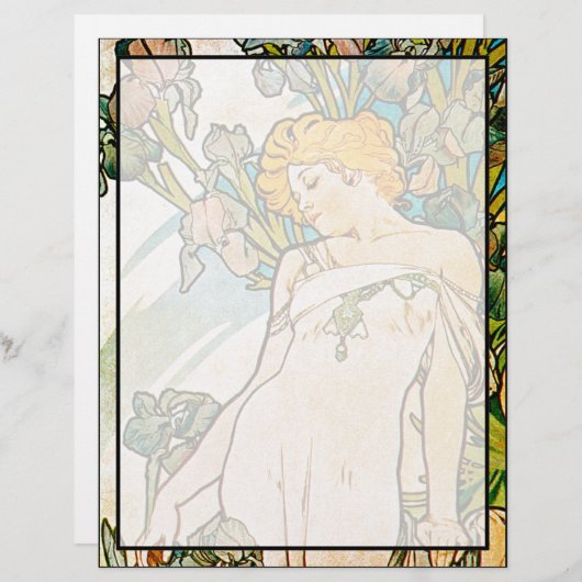 Alphonse Mucha - Iris WB (Front/Back)