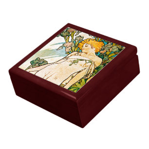 Alphonse Mucha - Iris WB Jewelry Box