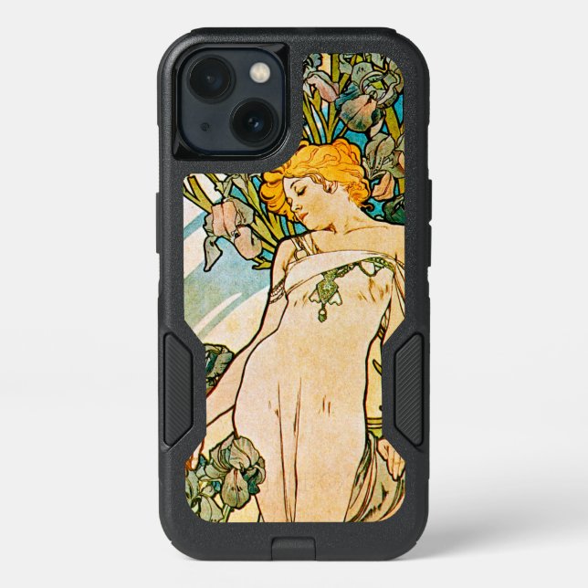 Alphonse Mucha - Iris WB Otterbox iPhone Case (Back)