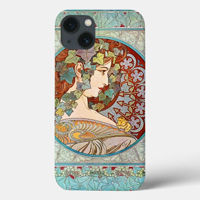 Alphonse Mucha Ivy Case-Mate iPhone Case (Back)