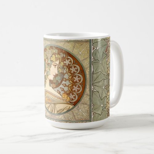 Alphonse Mucha Ivy GalleryHD Coffee Mug